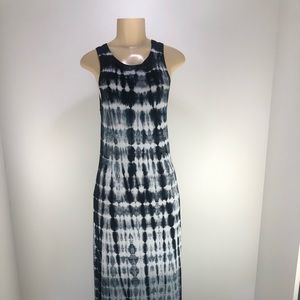 NWOT Karen Kane Maxi Dress, Med, gray, Blk, Wht